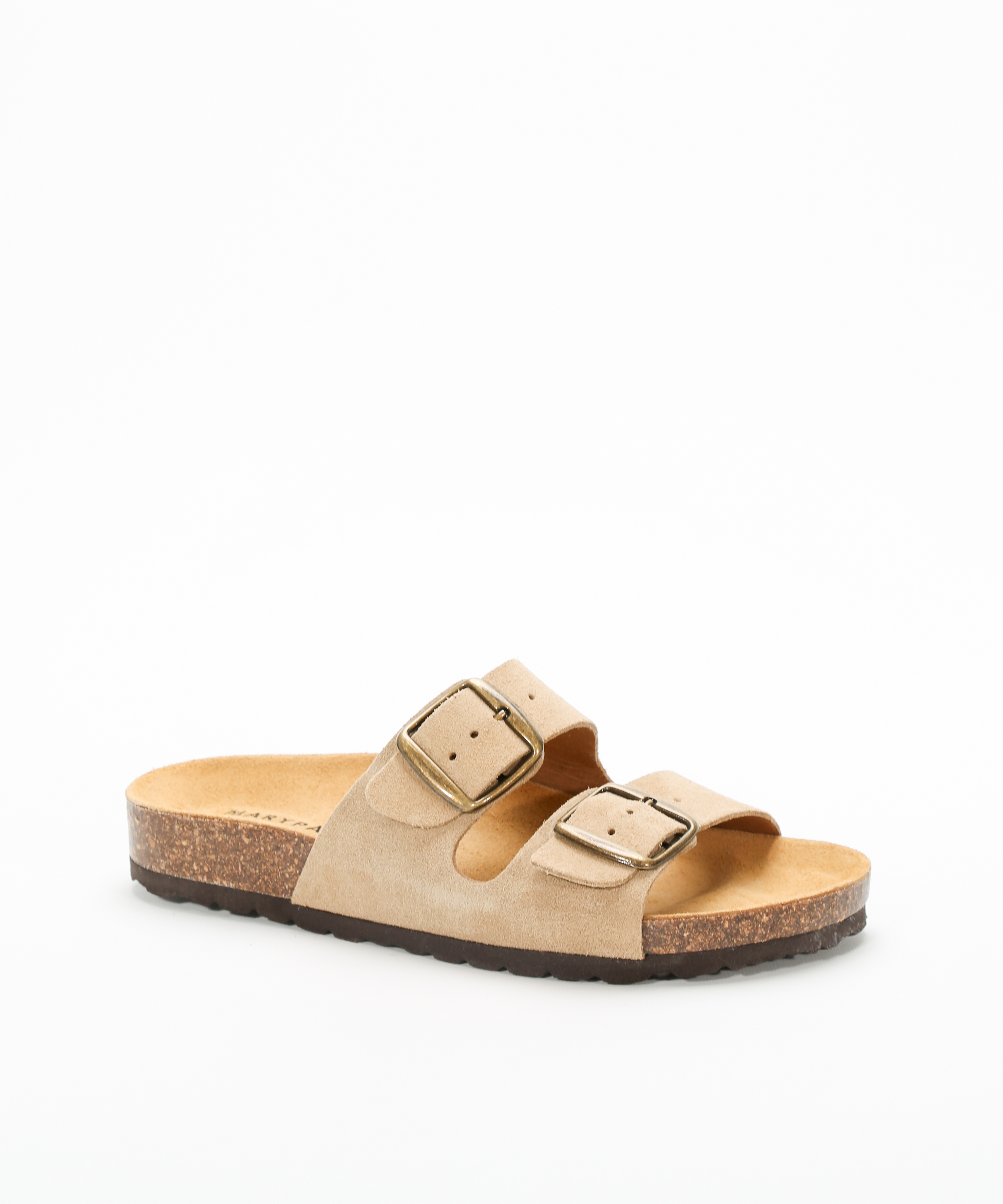 Sandalias de piel planas con hebillas  image number null